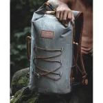 Vodootporni ruksak za višednevne izlete i avanture – Zulupack® Indy 40L IP67 – siva/camel