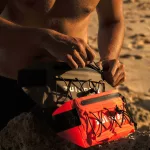 Vodootporna torbica za pojas 0,5 L – IP67, narančasta, za plažu, plivanje i planinarenje – Zulupack® Froggy IP67