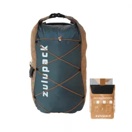 Vodootporni ruksak, sklopivi 12 L – smeđi, IP66, za planinarenje, SUP i kajak – Zulupack® Quokka