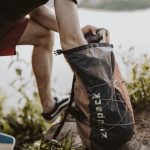 Vodootporni ruksak, sklopivi 12 L – smeđi, IP66, za planinarenje, SUP i kajak – Zulupack® Quokka