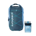 Vodootporni ruksak, sklopivi 12 L – plavi, IP66, za planinarenje, SUP i kajak - Zulupack® Quokka