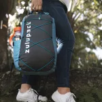 Vodootporni ruksak, sklopivi 12 L – plavi, IP66, za planinarenje, SUP i kajak - Zulupack® Quokka