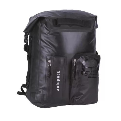 Crni vodonepropusni ruksak za višednevne izlete i vodene sportove – Zulupack® Nomad 35L IP67