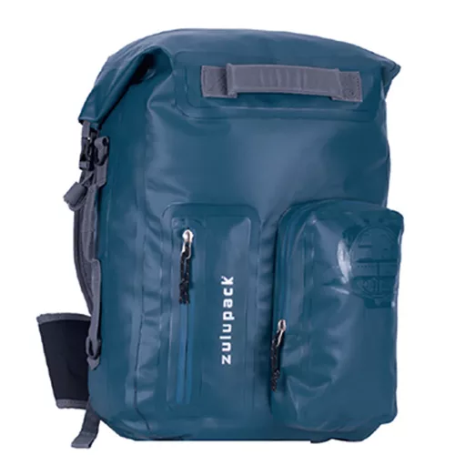 Plavi vodonepropusni ruksak za višednevne ture i vodene sportove – Zulupack® Nomad 35L IP67