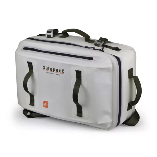 Vodootporna putna torba Zulupack® Antipode 45L Cordura® IP63 – bijela – praktična torba za putovanja