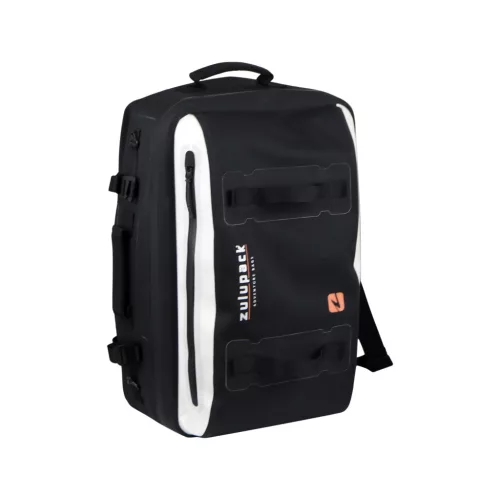 Vodootporna putna torba Zulupack® Antipode 45L Cordura® IP63 – crna/bijela – moderna i praktična za svako putovanje